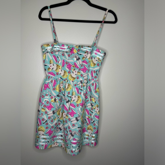 Dolls Kill x Iron Fist - Doll Parts Pin-Up Style Mini Dress - Picture 5 of 12